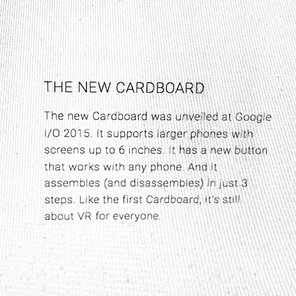 Google Cardboard VR Viewer & Sleeve I Version 2.0 I 2015